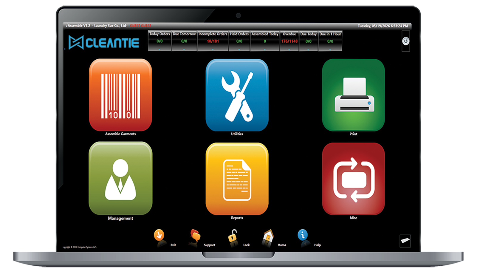 Cleantie product screenshots